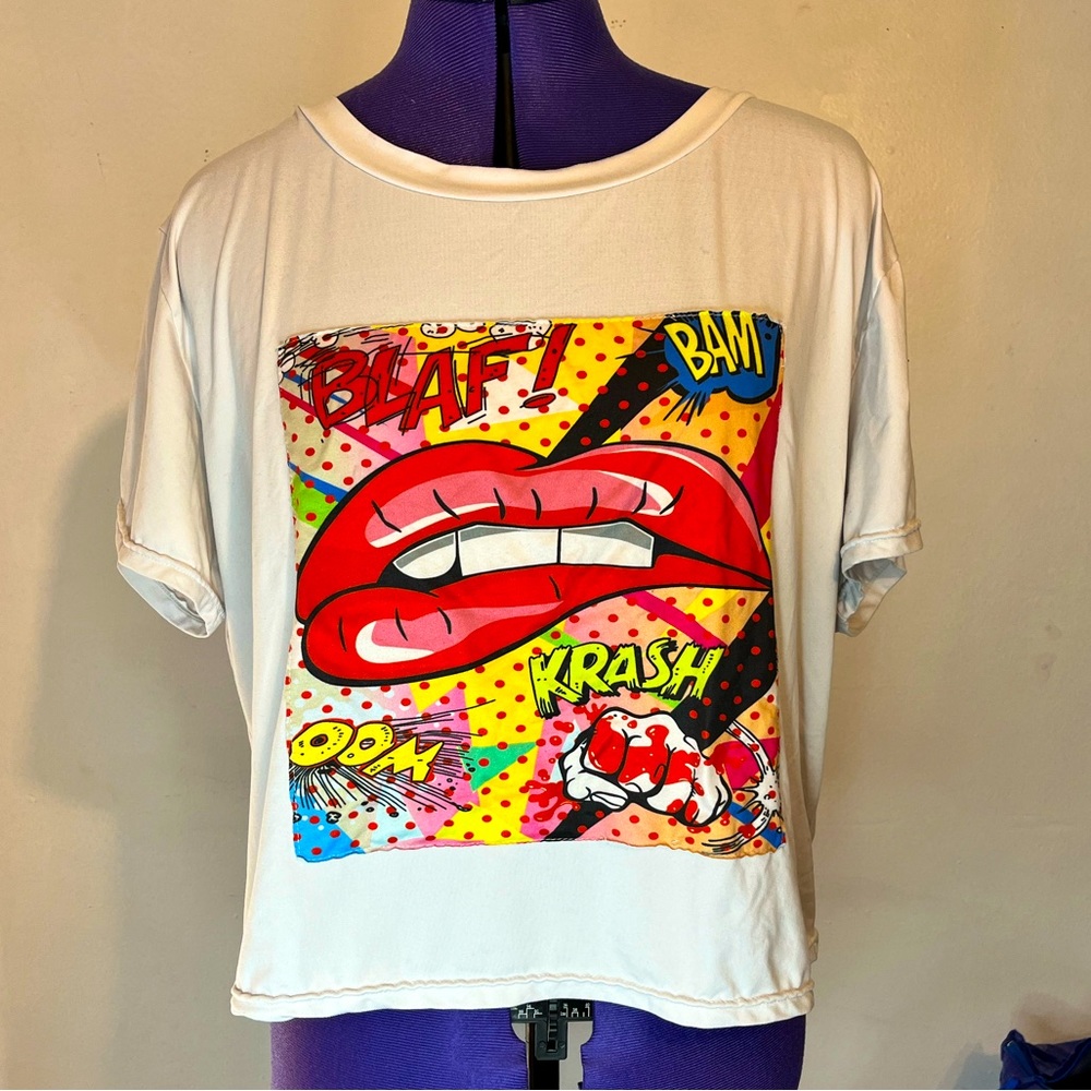 POP ART Soft Short Sleeve Cuffed Tee 3X
